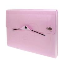 Pasta Sanfonada Dello A4 Fine com 12 Divisórias Rosa 33,1x24,2cm