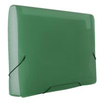 Pasta Sanfonada em PP A4 230x38x330mm com 12 Divisões Verde - POLIBRAS