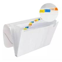 Pasta Sanfonada Média 19x24cm Plástica Duplicata de 12 Divisórias para Armazenar e Proteger Contas, Documentos e Papéis Pasta Sanfonada Média 19x24cm Plástica Duplicata de 12 Divisórias para Armazenar e Proteger Contas, Documentos e Papéis