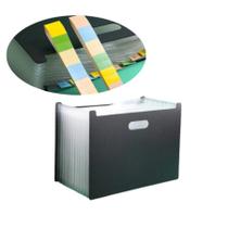 Pasta Sanfonada Organizadora de Documentos com 12 Divisórias Multiuso, Prática e Compacta para Escritório e Casa