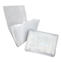 Pasta Sanfonada Plastica A4 12 Divisoes Cristal Line