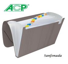 Pasta Sanfonada Plastica A4 12 Divisoes Fume ACP