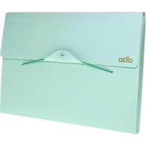 Pasta Sanfonada Plastica A4 12DIV.LINHO Serena Vd.paste - Dello