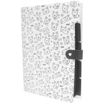 Pasta Sanfonada Plástica A4 5 Divisões DOGS e CATS Sortida