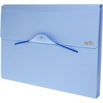 Pasta Sanfonada Plástica A4 com 12 Divisórias Serena Azul Pastel Pasta Sanfonada Plástica A4 com 12 Divisórias Serena Azul Pastel