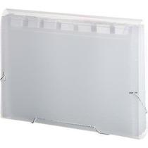 Pasta Sanfonada Plástica A4 Transparente com 31 divisórias - Plascony