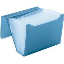 Pasta Sanfonada Plastica Duplicata 12DIV NEW Line Azul Pasta Sanfonada Plastica Duplicata 12DIV NEW Line Azul