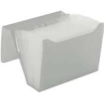 Pasta Sanfonada Plastica Duplicata 12DIV NEW Line CRIST - Polibras