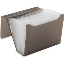 Pasta Sanfonada Plástica Duplicata 12DIV NEW Line Fume