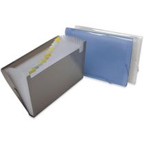 Pasta Sanfonada Plástica Ofício 12 Divisoes Cristal