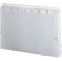 Pasta Sanfonada Plastica Tamanho A4 / Oficio - 12 Divisões 390X28X260