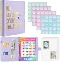 Pasta Savings Challenge Sooez 100 envelopes A5 com rastreador