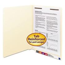 Pasta SMD34110 Manila End Tab, 1 prendedor com abas reforçadas