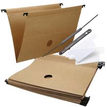 Pasta Suspensa Arquivo Kraft Dello Grampo Visor 10 Unidades Pasta Suspensa Arquivo Kraft Dello Grampo Visor 10 Unidades