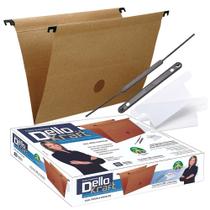 Pasta Suspensa Arquivo Kraft Dello Grampo Visor 50 Unidades Pasta Suspensa Arquivo Kraft Dello Grampo Visor 50 Unidades