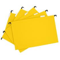 Pasta Suspensa Colorida em Papel Duplex com Grampo e Visor Kit 5 Pastas