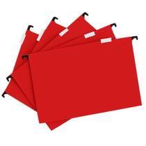 Pasta Suspensa Colorida em Papel Duplex com Grampo e Visor Kit 5 Pastas