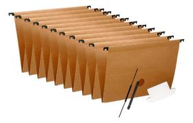 Pasta Suspensa Kraft Arquivo Com Haste Plástica Dello 10 Un