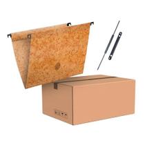 Pasta Suspensa Marmorizada Platificada Haste Plastica