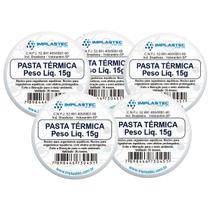 Pasta Térmica 15g Implastec Processador Kit Com 5 Unidades Pasta Térmica 15g Implastec Processador Kit Com 5 Unidades