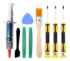 Pasta Térmica Prata 7G + Kit Chave Torx Para Abrir Consoles