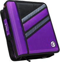 Pasta Z-Binder Case it com Argolas em D de 3,8 cm e Zíper Roxa Pasta Z-Binder Case it com Argolas em D de 3,8 cm e Zíper Roxa