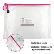 Pasta Zíper Yes 33X25Cm Grande Pz32 Rosa