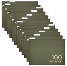 Pastas de arquivo Pendaflex Letter Size, pacote com 100 abas verdes