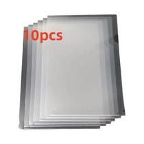 Pastas De Arquivo Transparentes Em Forma De L À Prova d'Água E Duráveis A4 10 Peças Para Organização Pastas De Arquivo Transparentes Em Forma De L À Prova d'Água E Duráveis A4 10 Peças Para Organização