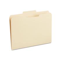 Pastas de arquivos de Manila Staples 3-Tab Center Letter 100/Box