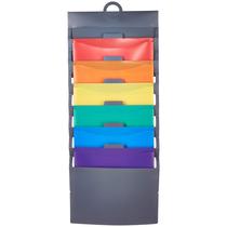 Pastas de arquivos suspensas Amazon Basics 6 Pocket Multicolor