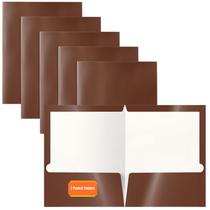 Pastas de papel Better Office Products Laminado Brilhante Marrom