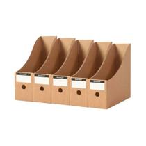 Pastas De Papel Kraft Para Revistas, 5 Unidades, Suporte De Arquivo De Papelão, Suporte De