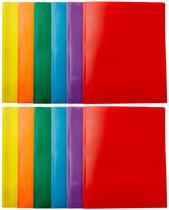 Pastas de plástico Amazon Basics Heavy Duty com 2 bolsos Lette