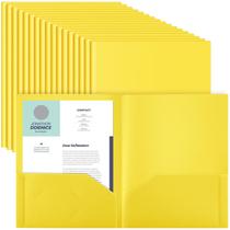 Pastas de plástico Gueevin, 50 unidades com bolsos para tamanho carta