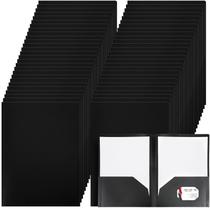 Pastas de plástico Patelai, pacote com 50 bolsos, tamanho carta, pretas Pastas de plástico Patelai, pacote com 50 bolsos, tamanho carta, pretas