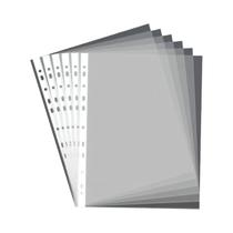 Pastas Plásticas A4 Transparentes 50 100pcs 11 Furos 3 Anéis Compatíveis Duráveis Para Documentos Em