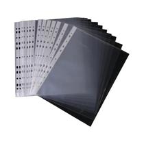 Pastas Plásticas Transparentes A4 Com Furos 100pcs 11 Furos Protetores De Documentos Materiais De