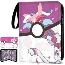 Pastas Rosa para Cartas de Pokemon 4 Bolsos - 400 Cartas - KARAZZO