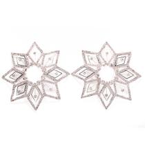 Pastéis para mamilos MOSSTYUS Sexy Strass Crystal Jewel Silver