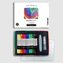 Pastel Oleoso Artools Aquarelavel 12 Cores + Gode + Pincel Pastel Oleoso Artools Aquarelavel 12 Cores + Gode + Pincel