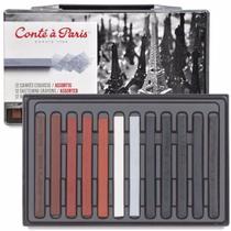 Pastel Seco Conté à Paris Carré 12 Cores Crayons Pastel Seco Conté à Paris Carré 12 Cores Crayons
