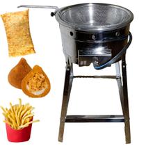 Pasteleiro Fritador a Gás 7 Litros Inox Fritadeira Tacho Nº44 Frituras em Geral Alta Pressão Batata Frita Salgado Pastel Pasteleiro Fritador a Gás 7 Litros Inox Fritadeira Tacho Nº44 Frituras em Geral Alta Pressão Batata Frita Salgado Pastel