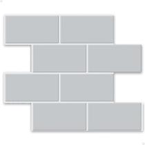 Pastilha Adesiva 3D Alto Relevo Decorativa Lorben Lavável Resinada Azulejo Metrô Subway Pastilha Adesiva 3D Alto Relevo Decorativa Lorben Lavável Resinada Azulejo Metrô Subway