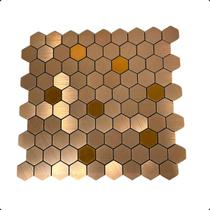 Pastilha Adesiva Aluminio Decoração Banheiro Colmeia Cobre Pastilha Adesiva Aluminio Decoração Banheiro Colmeia Cobre