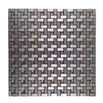 Pastilha Adesiva Aluminio Decoração Banheiro Cozinha Marrom