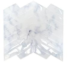 Pastilha Adesiva Espinha de Peixe em Mármore Azul Clássico