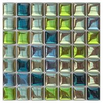 Pastilha Adesiva Mini Cristal Verde - Kit com 4 Placas Adesivas 3M