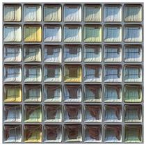 Pastilha Adesiva Mini Glass Ouro - Kit com 4 Placas Adesivas 3M