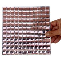 Pastilha Adesiva Mini Rose Gold - Kit com 4 Placas 3M